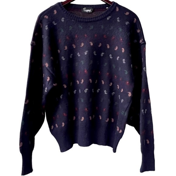 Vintage 80's knit sweater - Picture 1 of 6